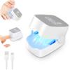 SAVILAND Aggiorna Antimicotico Unghie e Piedi, Ricaricabile, Luce Blu 470nm e Infrarossa 905nm, per Riparazione Unghie, Casa Nail Salon, Bianco Grigio