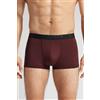 Intimissimi Boxer In Microfibra Con Logo Bordeaux