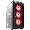 Xilence Xilent Breeze X712.RGB Gaming PC, 3 ventole ARGB da 120 mm, 1 ventola PWM da 120 mm, ATX Midi Tower, nero
