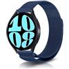NicMool Cinturino 20MM per Samsung Galaxy Watch 7/6/5/4/FE/5 Pro, Braccialetto Magnetico in Acciaio Inossidabile per Watch 6/4 Classic - Blu