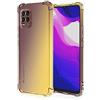 Dedux Cover per Xiaomi Mi 10 Lite 5G, Custodia Trasparente Gradiente Protettivo TPU Case, Ultra Sottile Rinforzo a Quattro Angoli Cover (Nero/Oro)