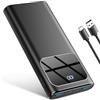 Rolosar Power Bank, 10000mAh PowerBank Ricarica Rapida con Ingresso e Uscita USB-C Batteria Esterna, Caricatore Portatile Display LED per iPhone 15/14/13/12/Pro/Pro Max