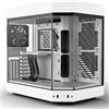 HYTE Y60 Snow White Edition wh ATX CS-HYTE-Y60-WW, in Lega di acciaio