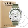 WFTE [2-Pezzi Vetro Temperato per Huawei Watch GT 4 46mm/GT 5/5 Pro Pellicola Protettiva [Durezza 9H][ Anti graffio][Anti-Impronte][Senza Bolle] Pellicola Protettiva per Huawei Watch GT 4 46mm