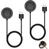 Ksywydu 2 Pezzi Cavi di Ricarica Compatibile con Xiaomi Smartwatch S2 S3/Watch H1 2 PRO, 3,3ft/100cm Cavo di Caricabatterie Magnetico USB-C di Ricambio per Xiaomi Orologio Accessori, Nero