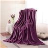 Highdi Coperta di Flanella Pile Divano Plaid, Morbida Coperte per Letto Singolo Matrimoniale Soffice e Calda Coperta Pile Invernale per Animali Bambini Adulti (150x200CM,Viola)