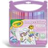 CRAYOLA Pastel - Set Valigetta Pennarelli Lavabili SuperTips, 65 pezzi, Colori Assortiti Pastello, Attività Creativa e Regalo per Bambini, da 4 anni