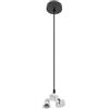 VoltShine Ciondolo - Arm ciondolo nero 3xe27, misure M10, 10x10 cm, ideale per illuminazione moderna