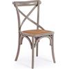 Bizzotto Sedia Cross grigio scuro