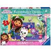 Ravensburger - Puzzle Gabby's Dollhouse, Collezione Giant Pavimento, Idea Regalo per Bambini 4+ Anni, Gioco Educativo e Stimolante, 60 Pezzi Giganti, 70x50 cm