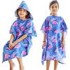 KAKU NANU Asciugamano a poncho con cappuccio per bambini da 6 a 14 anni, 6 colori, asciugamano da spiaggia per bambini, accappatoio da spiaggia, poncho per bambini, ad asciugatura rapida, grande,