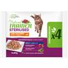 Natural Trainer Cat Sterilised Busta Multipack 4x85G TACCHINO