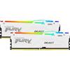 Kingston Ram DIMM DDR5 64GB Kingston Bestia RGB expo 5600Mhz CL36 1.25V Bianco [KF556C36BWEAK2-64]