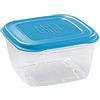 GIO'STYLE Set di 2 Contenitori Ermetici per Alimenti - 0,5L - Made in Italy - Quadrati - Adatto a Frigorifero, Freezer, Microonde - Linea Ermetici