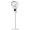 Zephir, Ventilatore Circolare a Piantana, Oscillazione automatica, Inclinazione Regolabile, 3 velocità, 3 altezze 45-65-90 cm, Telecomando e display LED, Timer 12 ore, Potenza 50W, Cavo 4m