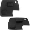 Lage Tasti di Ricambio Chiave compatibili con Toyota Yaris RAV4, Yaris, Prado, Corolla, Land, Cruiser, Previa, Echo, Tarago, Alphard - Tastierino Gommino Pad 2 Pulsanti in Gomma Silicone (1 pezzo)