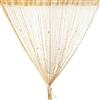 Vidillo Tenda decorativa per porta in pannelli Glitterata, Vidillo cordoncino perlina Champagne 100x200cm