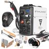 STAHLWERK Saldatrice combinata 5 in 1 MIG MAG 160 M IGBT - set completo - MMA, Lift-TIG, FLUX compatibile, 160A sinergica, traino 2 rulli, raffreddamento intelligente, protezione termica, solo 4,5kg