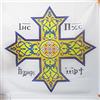 AZ FLAG Bandiera Chiesa ortodossa copta 90x90 cm Poliestere 100D Asola