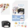 AOOTE 26 Fogli Carta Adesiva Stampabile, 297 x 210mm A4 di Carta Adesiva Trasparente Stampabile, Impermeabile Pellicola Adesiva Trasparente, 80 Micrometro, Etichette Adesive per Getto D'inchiostro