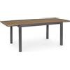Konte.Design Tavolo ELIAS allungabile gambe antracite 140/200×90 cm