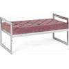 Panca SVEVA velluto blush 97X44 cm