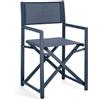 Konte.Design Set di sedie TAYLOR in alluminio blu e textilene blu, pieghevoli