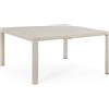Konte.Design Tavolo allungabile KIPLIN in alluminio tortora 149×97 cm - 149×149 cm