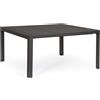 Tavolo allungabile KIPLIN in alluminio antracite 149×97 cm - 149×149 cm