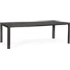 Tavolo allungabile KIPLIN in alluminio antracite 180×100 cm - 240×100 cm