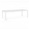 Tavolo allungabile KIPLIN in alluminio bianco 180×100 cm - 240×100 cm
