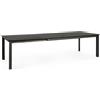 Tavolo allungabile KONNOR in alluminio antracite 200×110 cm - 300×110 cm
