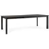 Tavolo allungabile KONNOR in alluminio antracite 160×100 cm - 240×100 cm