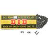 D.I.D CATENA DID 428D (Black & Black) - Lunghezza: 130 maglie con giunto a clip (RJ)