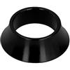 Drfeify Distanziale per Cuffia Bici da 2 Pezzi da 15 Mm, Cuffia per Bici, Rondella Conica, Distanziatore per Mandrino Conico della Forcella Anteriore, per Mountain Bike da Strada (BLACK)