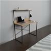 LBSIGN Scrivania Stile Industrial 90x45x110 Con Ripiano Superiore Adam Rovere