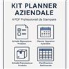 Kit Planner Aziendale - 4 PDF Professionali da Stampare + Excel modificabile