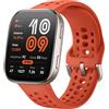 Amazfit Bip 6 Red 5 cm (1.97'') AMOLED Digitale 390 x 450 Pixel Touch screen Oro GPS (satellitare)