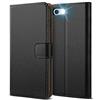 HOOMIL Cover per iPhone SE 3/2 (2022/2020), iPhone 8 e iPhone 7, Custodia in Pelle Premium, Supporta Ricarica Wireless - Nero