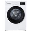 LG F4NA10S8NWK Lavatrice slim 8kg, Classe A, 1400 giri, Programma igiene con vapore, Top rimovibile, White