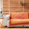 Bassetti Plaid Kerala O1 Arancio Rosso - Misura 135x190 cm in Cotone Imbottito
