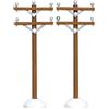 Lemax telephone poles, set of 2