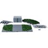 Lemax plaza system (grey, round grass) - 24 pcs