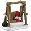 Lemax rustic log swing