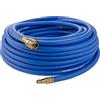 Poppstar Tubo per aria compressa attacco rapido 20 metri (PVC ibrido con tessuto, raccordi rapidi in ottone) tubo compressore aria 20 bar, blu