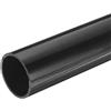 QUARKZMAN Tubo Rigido, Tubo Tondo Rigido in PVC 45,2mm ID 50mm OD 20cm/8 Lunghezza Tubo Flessibile in PVC, Nero Alto impatto per Tubi dell'Acqua, Artigianato, Guaine Cavi