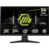 MSI Monitor PC Gaming 23.6 Full HD Rapid IPS Luminosità 300 cd/m2 Risposta 0,5 ms HDMI DisplayPort colore Nero - MAG 244F