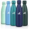 HoneyHolly Borraccia Termica, Doppia Parete Bottiglia Acqua in Acciaio Inox - 500ML - Senza BPA Bottiglia Termica, Antigoccia, Borraccia Palestra, Water Bottle per Scuola, Sport, Ufficio