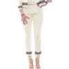 Liu Jo jeans donna skinny con frange Beige 29