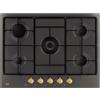 Beko HIAW75224SAR Beko Piano cottura da incasso a gas, 5 fuochi, Wok, 75cm, Grigio antracite, Sicurflame